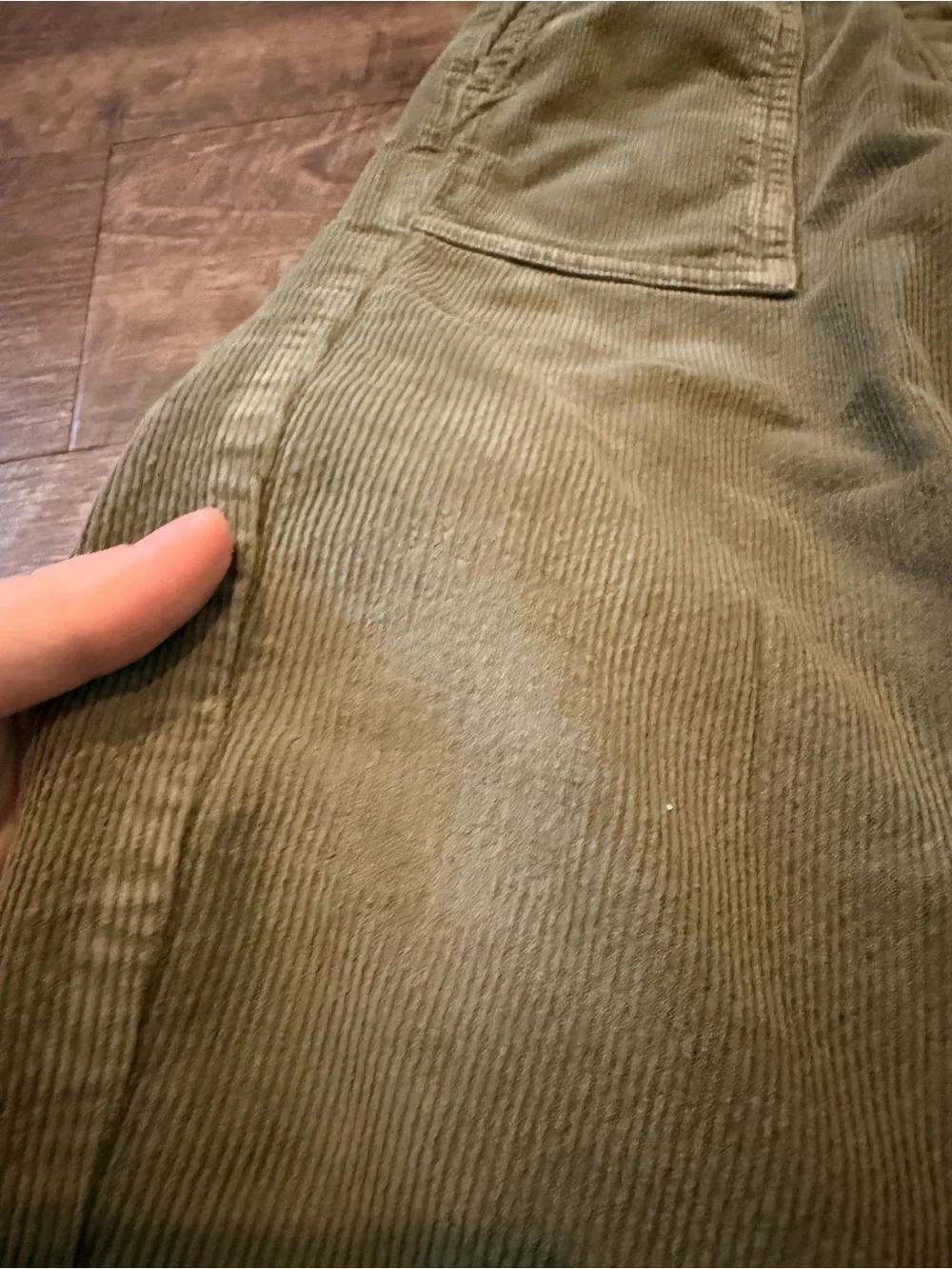 Hanna Andersson Olive Green Corduroy Jogger Pants Kids Size 100 US 4
